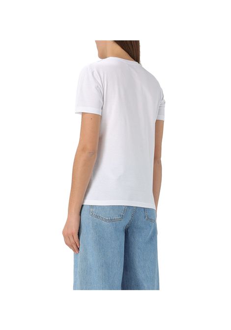 T-shirt Dondup donna S746JF0271D FZ4 Bianca girocollo manica corta DONDUP | T-shirt | S746JF0271D FZ4000